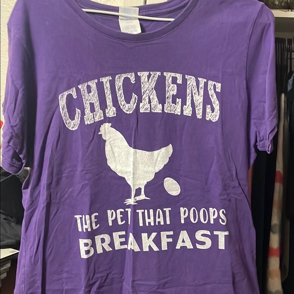 Purple Chicken Graphic T-Shirt